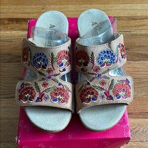 Alegria Tan Sandals Stylish Comfort Footwear